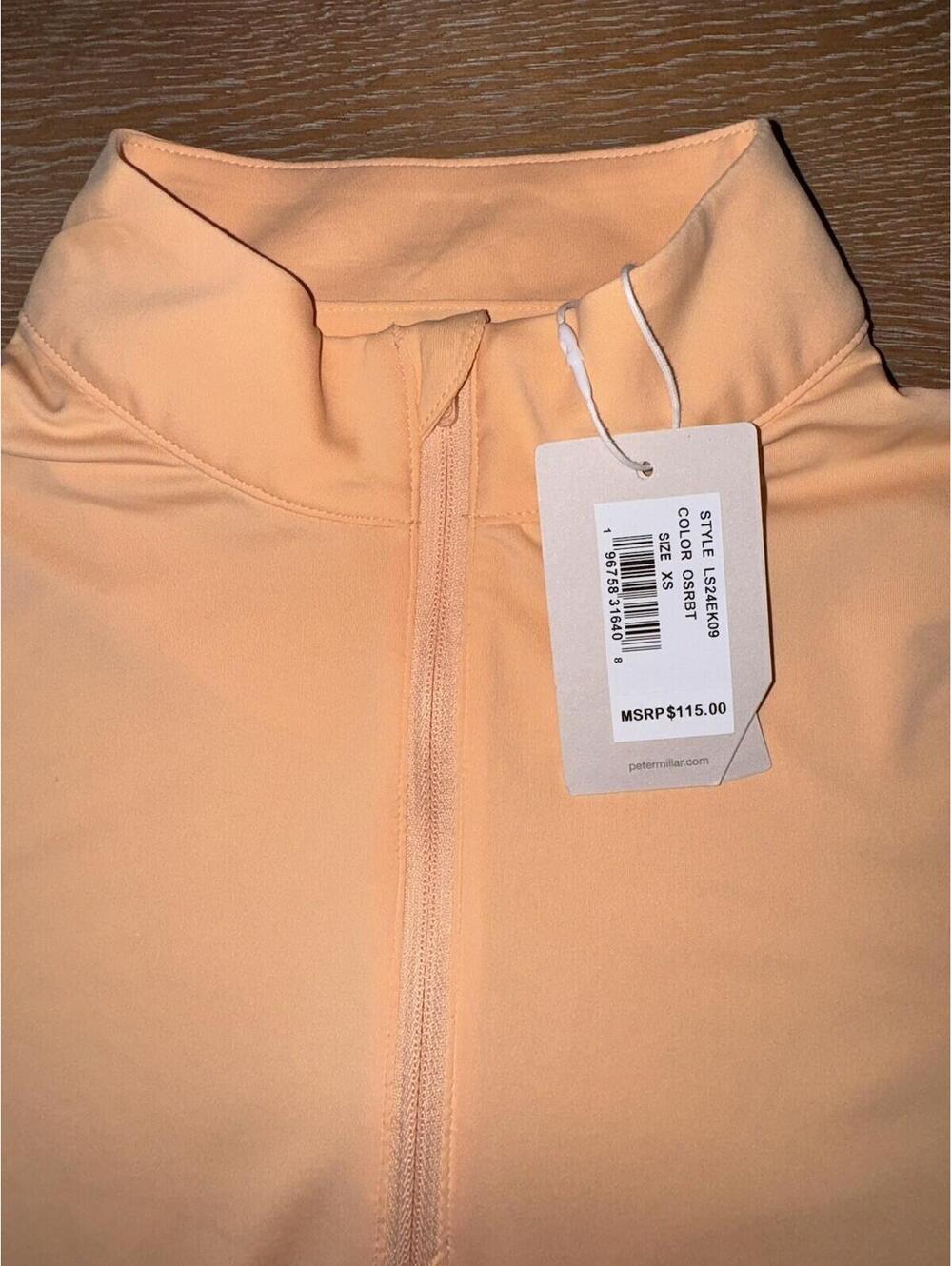 Peter Millar Lightweight Long-Sleeve Sun Shirt SIZE XS NWT Peach Rashguard - Picture 3 of 7